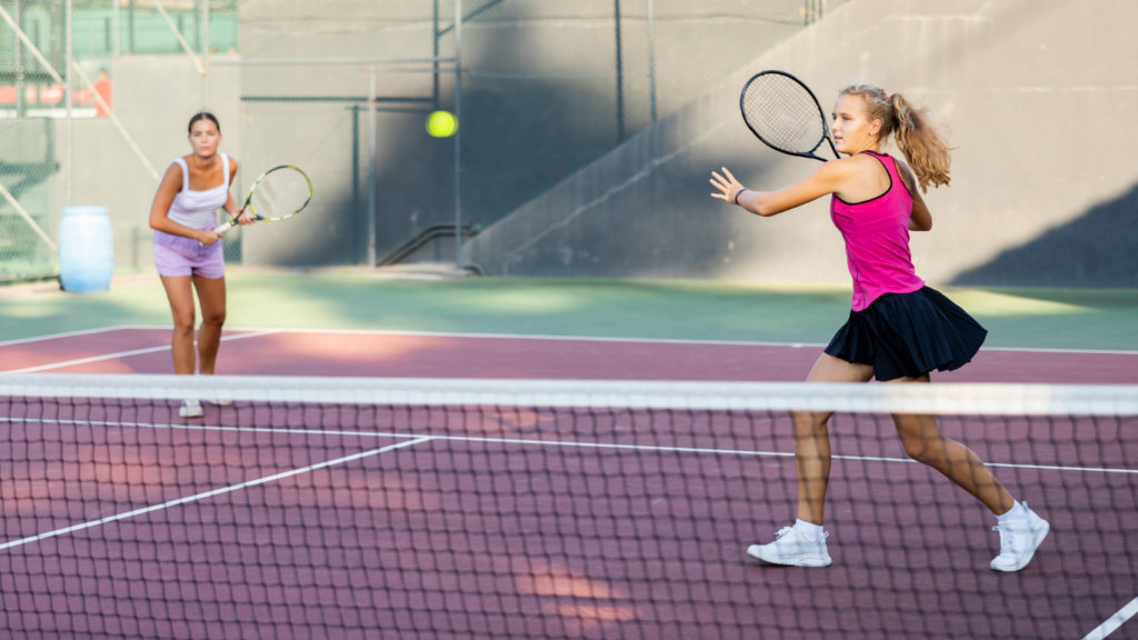 Women playing Tennis 