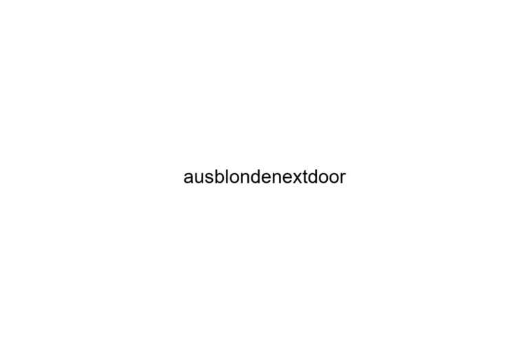 ausblondenextdoor