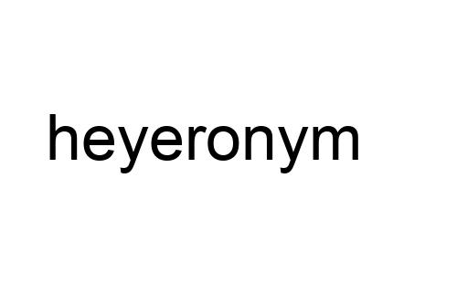 heyeronym