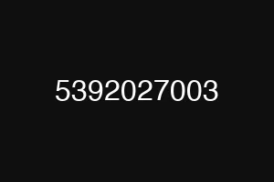 5392027003