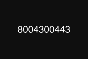 8004300443